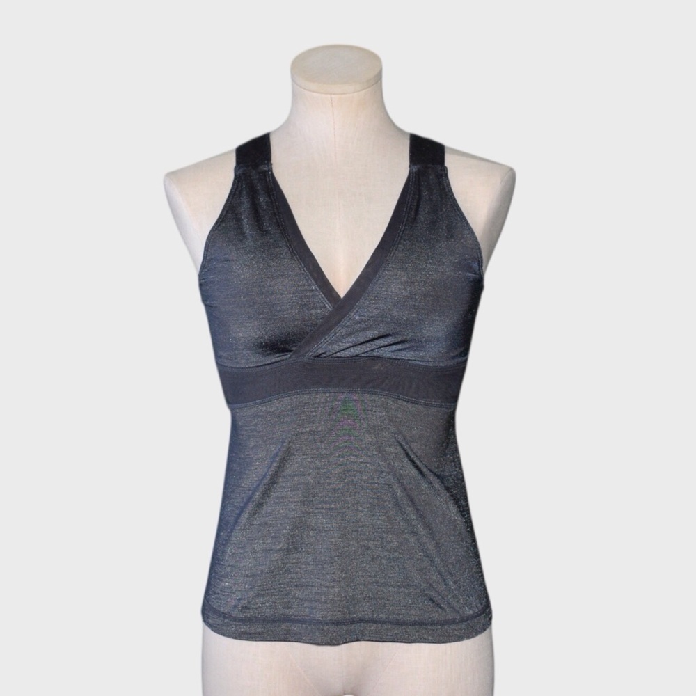 Lululemon Deep V Crossback Mesh Racer Tank